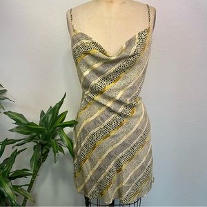 🌼Urban Outfitters Mini Dress with Draped Cowl Neck in Size Large🌼